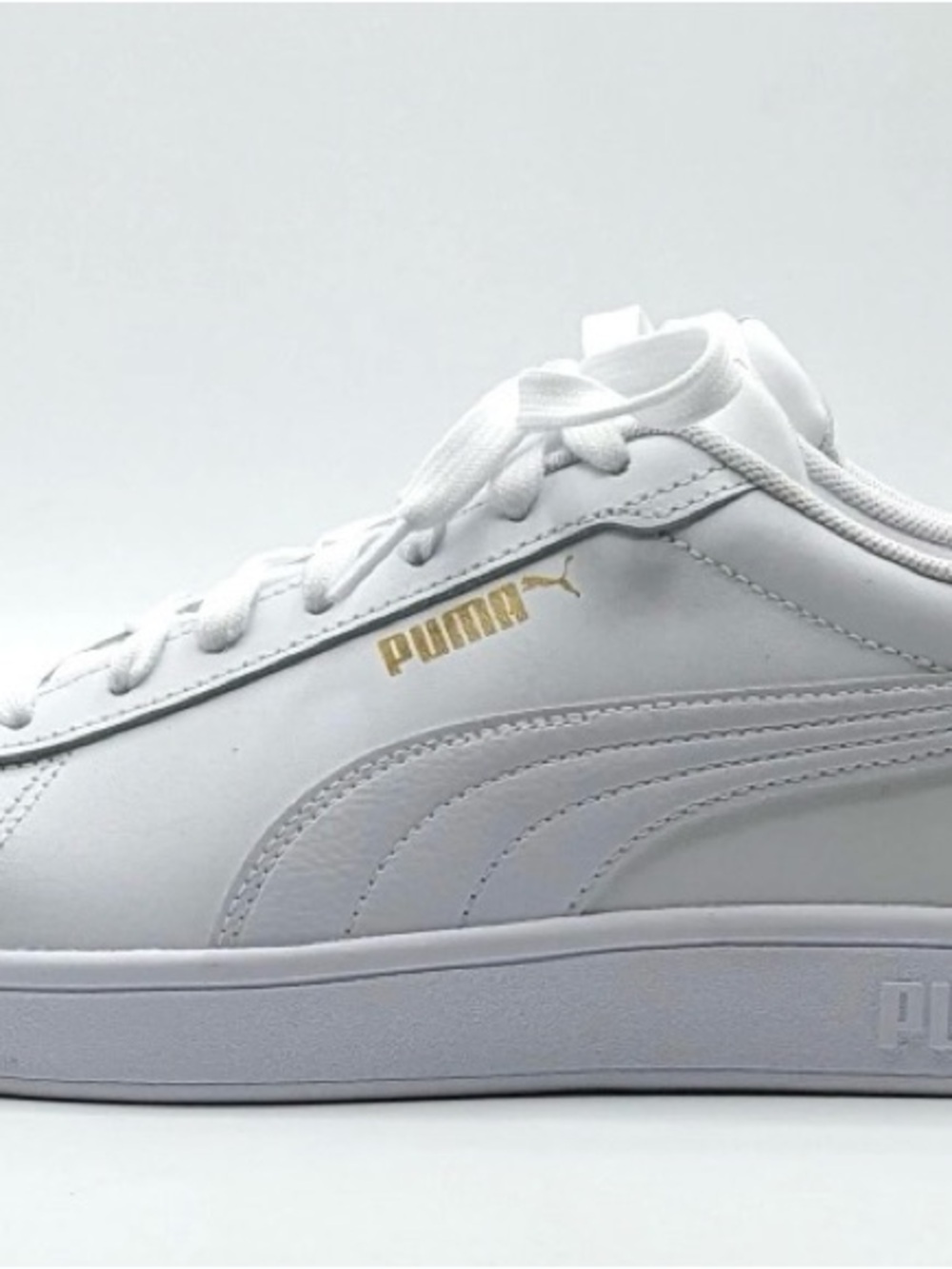 NEW Puma White Men’s Ace Court Sneaker White And Green Sz. 9.5 NIB - Picture 3 of 6